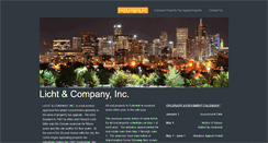 Desktop Screenshot of lichtco.com